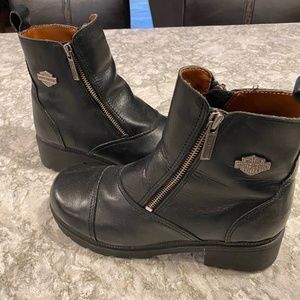 Harley-Davidson Black Leather Boots